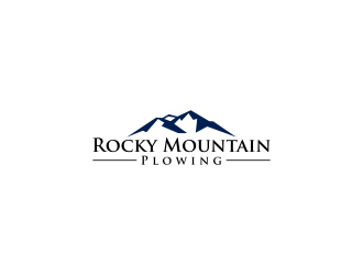 Rocky Mountain Plowing logo design by RIANW