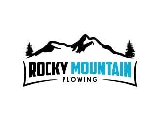 Rocky Mountain Plowing logo design by Gopil