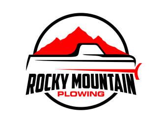 Rocky Mountain Plowing logo design by ekitessar