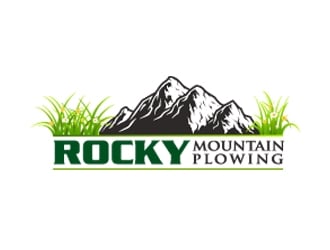 Rocky Mountain Plowing logo design by Aslam