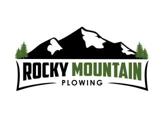 Rocky Mountain Plowing logo design by Gopil