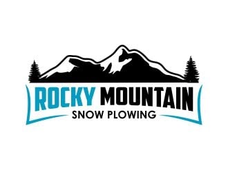 Rocky Mountain Plowing logo design by Gopil