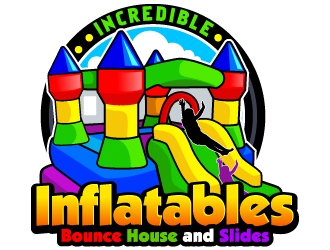 Incredible Inflatables Bounce House and Slides logo design by Suvendu