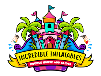 Incredible Inflatables Bounce House and Slides logo design by Optimus