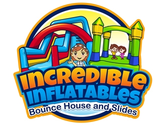 Incredible Inflatables Bounce House and Slides logo design by DreamLogoDesign