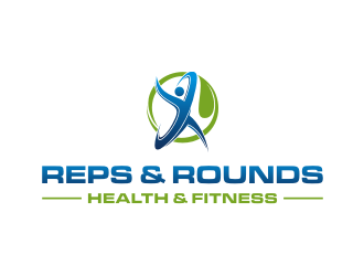 Reps & Rounds Health & Fitness logo design by mbamboex