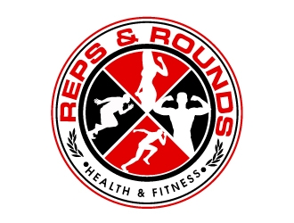 Reps & Rounds Health & Fitness logo design by AamirKhan