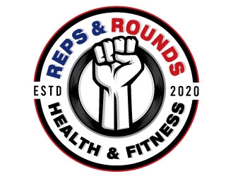 Reps & Rounds Health & Fitness logo design by Conception