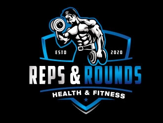 Reps & Rounds Health & Fitness logo design by Conception