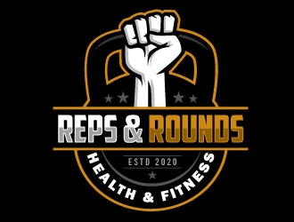 Reps & Rounds Health & Fitness logo design by Conception