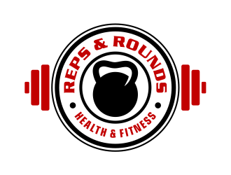 Reps & Rounds Health & Fitness logo design by cintoko