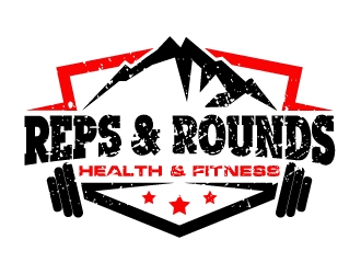 Reps & Rounds Health & Fitness logo design by MUSANG