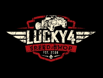 Lucky 4 Speed Shop logo design by jaize