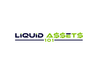 Liquid Assets 101 logo design by giphone