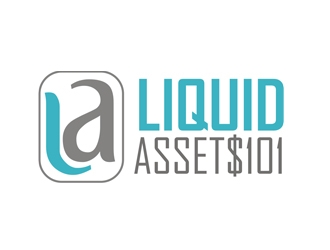 Liquid Assets 101 logo design by PANTONE