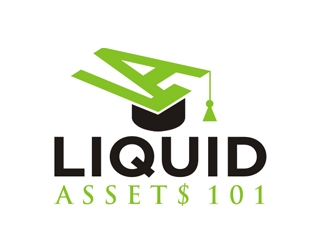 Liquid Assets 101 logo design by PANTONE