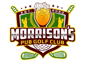 Morrisons Pub Golf Club logo design by Suvendu