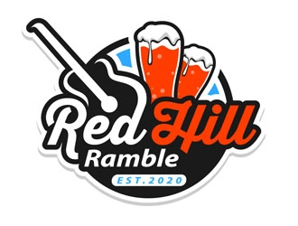 Red Hill Ramble logo design by DreamLogoDesign