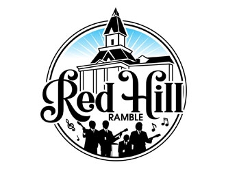 Red Hill Ramble logo design by DreamLogoDesign