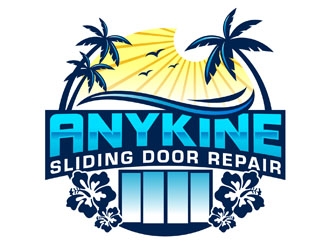 AnyKine Sliding Door Repair  logo design by DreamLogoDesign