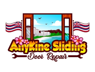 AnyKine Sliding Door Repair  logo design by DreamLogoDesign