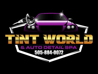 TINT WORLD & AUTO DETAIL SPA logo design by daywalker