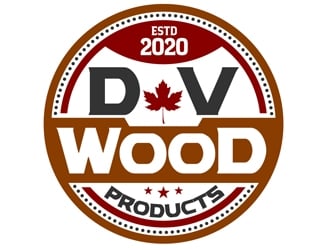 DV Wood Products logo design by DreamLogoDesign