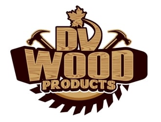 DV Wood Products logo design by DreamLogoDesign