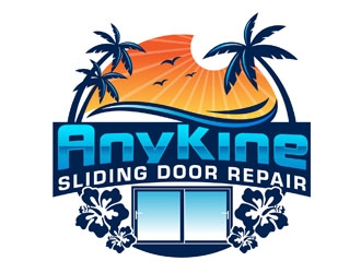 AnyKine Sliding Door Repair  logo design by DreamLogoDesign