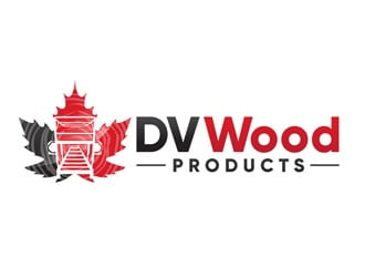 DV Wood Products logo design by DreamLogoDesign