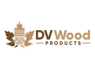 DV Wood Products logo design by DreamLogoDesign