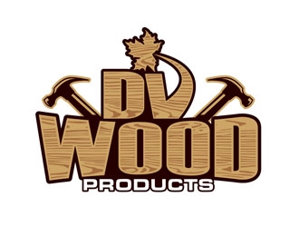 DV Wood Products logo design by DreamLogoDesign