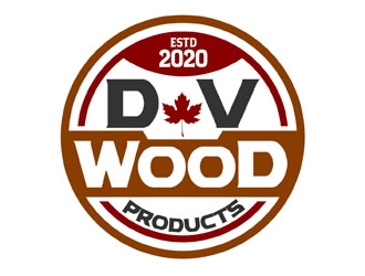 DV Wood Products logo design by DreamLogoDesign