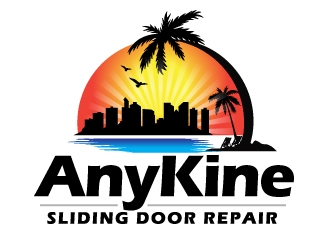 AnyKine Sliding Door Repair  logo design by AamirKhan