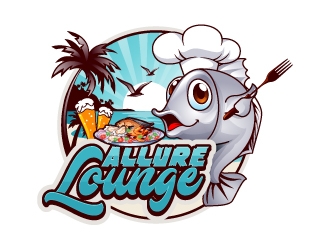 ALLURE LOUNGE (CARIBBEAN SEAFOOD RESTAURANT AND BAR) logo design by dasigns