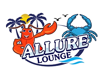 ALLURE LOUNGE (CARIBBEAN SEAFOOD RESTAURANT AND BAR) logo design by PrimalGraphics