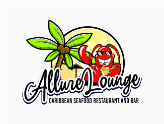 ALLURE LOUNGE (CARIBBEAN SEAFOOD RESTAURANT AND BAR) logo design by mrdesign