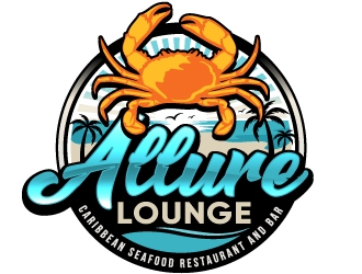 ALLURE LOUNGE (CARIBBEAN SEAFOOD RESTAURANT AND BAR) logo design by dasigns