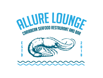 ALLURE LOUNGE (CARIBBEAN SEAFOOD RESTAURANT AND BAR) logo design by Ultimatum