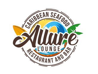 ALLURE LOUNGE (CARIBBEAN SEAFOOD RESTAURANT AND BAR) logo design by kunejo