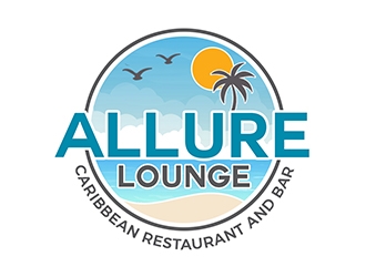 ALLURE LOUNGE (CARIBBEAN SEAFOOD RESTAURANT AND BAR) logo design by PrimalGraphics