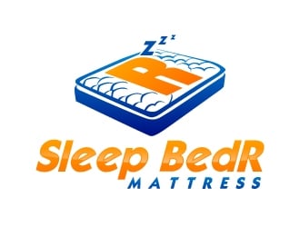 Sleep BedR Mattress logo design by uttam