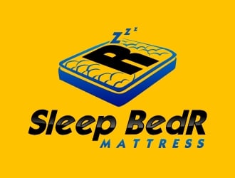 Sleep BedR Mattress logo design by uttam