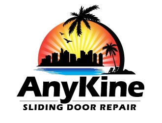 AnyKine Sliding Door Repair  logo design by AamirKhan