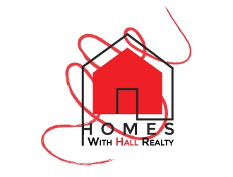 Homes with Hall Realty logo design by aryamaity