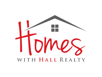 Homes with Hall Realty logo design by puthreeone