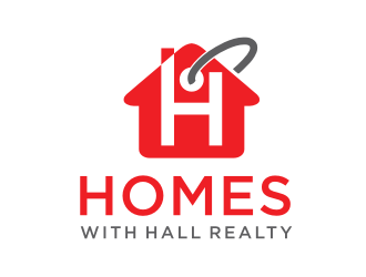 Homes with Hall Realty logo design by Barkah