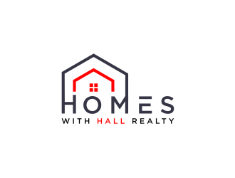 Homes with Hall Realty logo design by uptogood