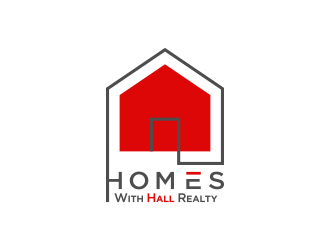 Homes with Hall Realty logo design by Lavina