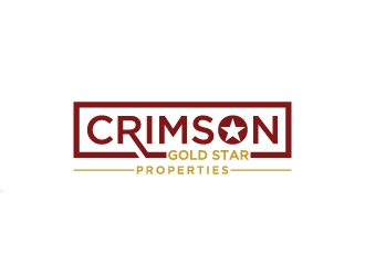 Crimson Gold Star Properties logo design by Creativeminds